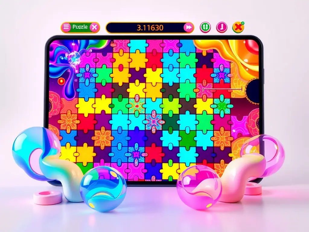 An image depicting a player interacting with the game's user interface, emphasizing the intuitive controls and seamless integration of AI elements.